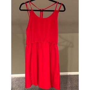 Forever 21 Red Strappy Dress